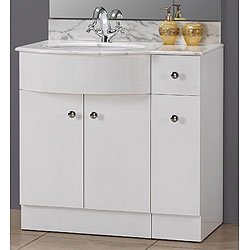 DreamLine DLVRB-314-86-WH Ceramic Vanity White