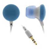 GTMax Stereo Candy Soft Gel Headset 3.5mm - Blue for Amazon Kindle 2, kindle DX E-Book Reader