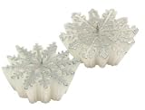Snowflake Floating Candles - Set of 4