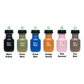 Klean Kanteen Eco Friendly 12oz Stainless Steel Colors Sippy Bottle with Two Avent Sippy Spouts