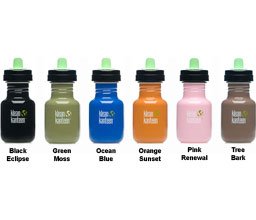 Klean Kanteen Eco Friendly 12oz Stainless Steel Colors Sippy Bottle with Two Avent Sippy Spouts
