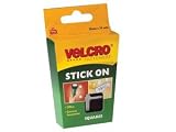 Velcro Stick On Squares (pack 24) 25mm Black Outdoor Living