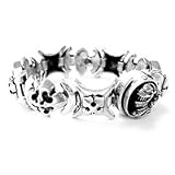 Silver Bracelet ...Star Knights Crusader Shooting Star .925 Sterling Silver Bracelet for Men