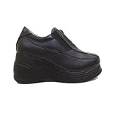 Search : New black goth emo gothic platform zip shoes size 2-7