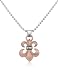 Forzieri Chrome Gothic Sacred Lily Sterling Silver Pendant Necklace
