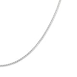 Karat Platinum Diamond-Cut Box Chain Necklace, 22