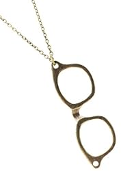 Glam Naturale Eyeglasses Spectacle Fashion Necklace -Recycled Brass - Long 30" Chain