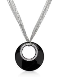 Black Circle Necklace
