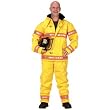 Adult Fire Fighter Suit, size SML (yellow)