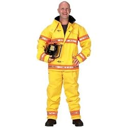 Adult Fire Fighter Suit, size SML (yellow)