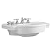 American Standard 0282.008.020 Retrospect Pedestal Console Sink Top with 8-Inch Faucet Spacing, White