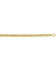 CleverEves 14Kt Yellow Gold Curb Link 6.7mm Bracelet