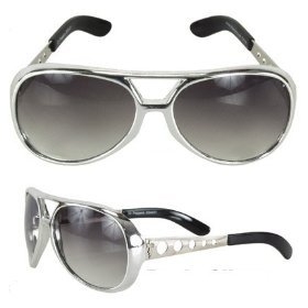 Elvis Presley Costume Sunglasses Silver or Gold