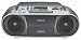 New Sony Portable Record/Playback CD/Radio/Cassette Boombox Digital AM/FM Stereo Tuner Silver