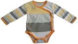 from Gluck Gluck Jersey Long Arm Body Long Sleeve Bodysuit (Grey/ Yellow, 6 - 12 Months) (Model NOE 6-3)