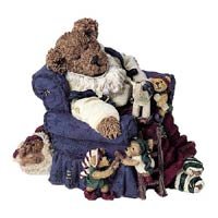 Boyds Santa Bears Jolly Ol' Saint Snoozen with Jingle, Jangle, Tinker & Shush Lil Helpers #228372