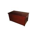 Dark Cherry Toy Box Optional Cedar Base: No