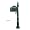 Fleur-de-Lis Rural Post Mailbox - 7 Colors - Rustproof!
