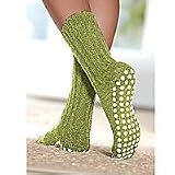 FootSmart Men's / Women's Treaded 100% Wool Slipper Socks