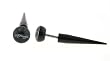 Genuine Ed Hardy Black Fake Taper - Dragon Logo - 16g Wire - 7.5mm - 32mm Length - Sold as a Pair
