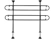 GMI PetShield Easy-Adjust 4-Bar Tubular Travel Barrier