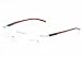 Tag Heuer Eyeglasses TH0844 Palladium/Red Optical Frame