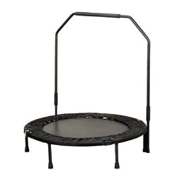 Sunny Health & Fitness NO-023-B 40" Foldable Trampoline with Bar