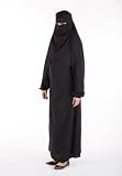 Muslim Islamic Women Full Length Plain Burka/Burqa with Face Cover Veil/Niqab