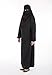 Muslim Islamic Women Full Length Plain Burka/Burqa with Face Cover Veil/Niqab , Black, Large