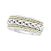 18K Yellow Gold and Platinum Hand-Woven Wedding Band For Men and Women - Sizes 5 - 12.5