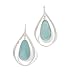 Ancient Roman Glass and Cut Out Design Earrings on French Wire