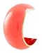 Goldtone Coral-Color Acrylic Wide Bangle Bracelet Fashion Jewelry