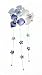Three Flower Swarovski Hair Clip Jewelry