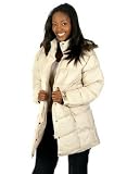 Women's Channel Quilted Puffer Jacket with Faux Fur Trim