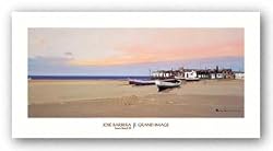 Town Beach III by Jose Barbera 10"x24" Art Print Poster Latin