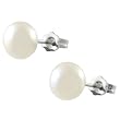 Sterling Silver 8mm Fresh Water Pearl Stud Earrings