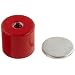 Cast Alnico 5 Assembly With Keeper, 13/16" Diameter, 3/4" Thick, 1/4"-20 Threaded Mounting Hole (Pack of 1)