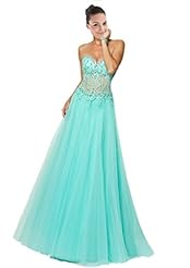 Sweetheart Floor Length Tulle  Crystal Applique Lace-Up Sequined  Ball Gown Evening Dress/Prom Dress 