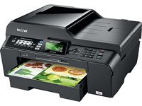 BROTHER MFC-J6510DW MFP A3 color ink print scan copy fax 12ppm 250Blatt Papierkassette Duplex mit 12 Ti-Sa Patronen USB Kabel und 50 Blatt 10x15cm Fotocards