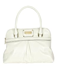 Marc Jacobs Leather Palais Royal Jen Pleated Bag Satchel White