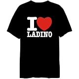 I Love Ladino Languages Mens T-Shirt (Black, Sizes X-Small - XXX-Large)