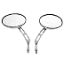 Chrome Billet Oval Motorcycle Mirrors for Aprilia F650, F800