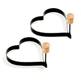 Norpro Nonstick Heart Pancake Egg Rings - Set of 2