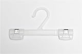 Caraselle 1 White Plastic Hanger with Strong Clips 20cms
