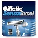 Gillette Sensor Excel Shaving Cartridges For Men - 5 ea