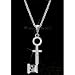 16-18 Adjust Necklace with Single Key Gem