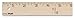 School Smart Plain End Wood Yardstick, 1 yd L X 1-1/8 in W X 1/4 in Thickness, Wood