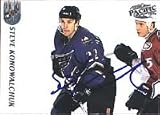 Randy Burridge, Washington Capitals, 1992 Bowman Autographed Card