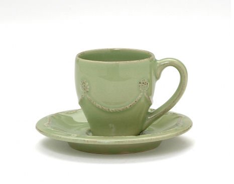 Berry and Thread Demitasse Saucer by Juliska - Pistachio Green by Juliska