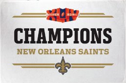 SAINTS Super Bowl XLIV Champs Rep Locker Room TROPHY TOWEL
